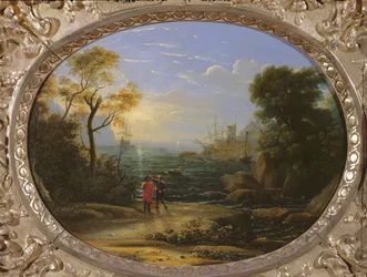 Küstenlandschaft bei Sonnenuntergang